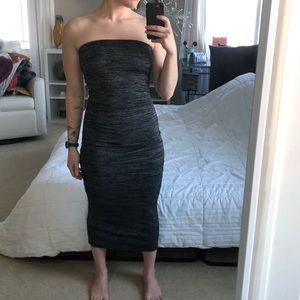 Grey slip dress
